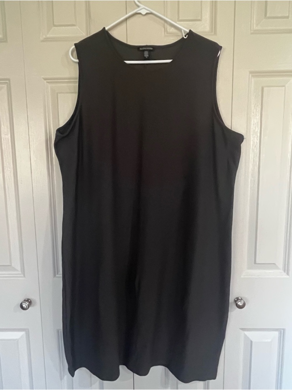 Eileen Fisher Dark Gray Size 2X Classic Tank Style Minimalist Dress